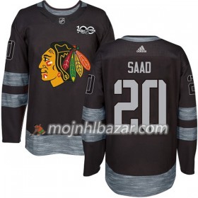Dresovi Chicago Blackhawks Brandon Saad 20 1917-2017 100th Anniversary Adidas Crna Authentic - Muške